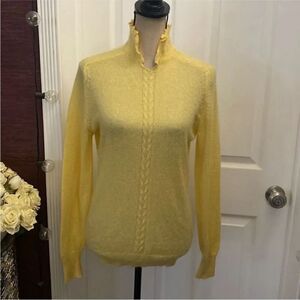 Jordan Marsh Yellow Women's mohair Sweater, M